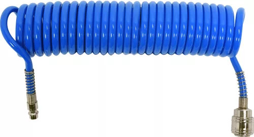 YATO Pneumatikus tömlő (spirál) gyorscsatlakozóval 5,5 mm x 8 x 5 m 1,2 MPa
