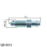 Légtelenítő csavar Fék 
Hossz 33mm M8x1,25
