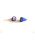 EXOD 5050 T10-1W  SMD LED kék 